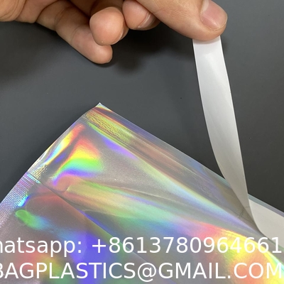 Holographic Metallic Foil Mailer Glitter Mailing Shipping Bags Metallic Rainbow Foil Self-Sealing Envelopes Courier