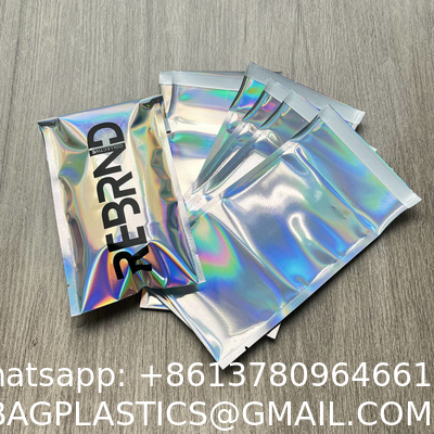 Holographic Metallic Foil Mailer Glitter Mailing Shipping Bags Metallic Rainbow Foil Self-Sealing Envelopes Courier