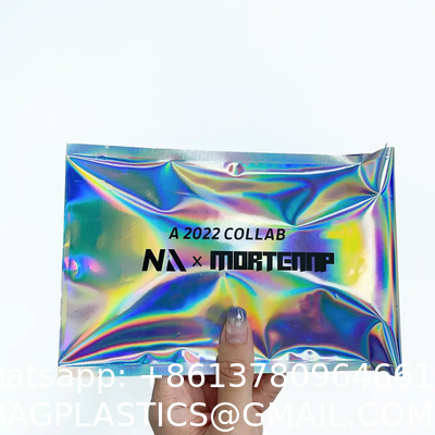 Holographic Metallic Foil Mailer Glitter Mailing Shipping Bags Metallic Rainbow Foil Self-Sealing Envelopes Courier