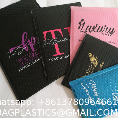 Self Seal Eco Friendly Large A4 Biodegradable Black Matte Shipping Package Padded Envelopes Mail Bag Custom Bubble