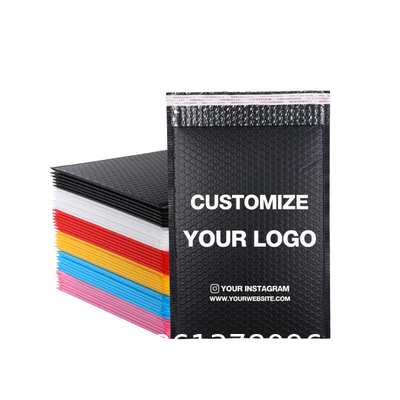 Self Seal Eco Friendly Large A4 Biodegradable Black Matte Shipping Package Padded Envelopes Mail Bag Custom Bubble