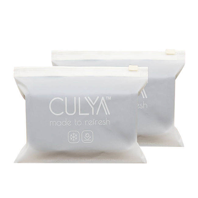 Custom 100% Biodegradable Plastic Recycled Frosted Matte Clothes Ziplock Bag Eva Zipper Pouch Polybags For Clothing