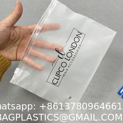 Custom 100% Biodegradable Plastic Recycled Frosted Matte Clothes Ziplock Bag Eva Zipper Pouch Polybags For Clothing