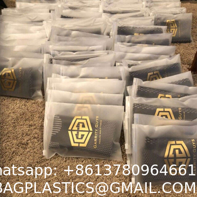 Custom Personalized Printed Logo Eve Slider Matte Frosted Zip Lock Clothing Packaging Plastic Bags With Black Zipper