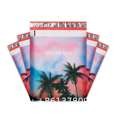 Compostable Cornstarch Sustainable Branded Custom Printed Large Biodegradable Mailer Tear Proof Mailers With Handle
