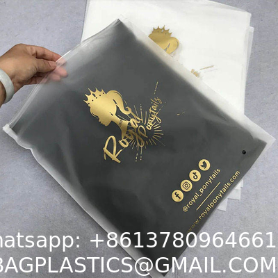 Wholesale Custom Printing Logo Plastic Zip Packaging Poly Bags Biodegradable Frosted Eva Zipper Bag Clothing Brand