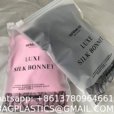 Wholesale Custom Printing Logo Plastic Zip Packaging Poly Bags Biodegradable Frosted Eva Zipper Bag Clothing Brand