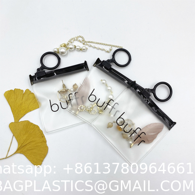 Recyclable Sustainable Eco Friendly Jewelry Pouch Plastic Zipper Bag Cosmetic Jewelry Ring Packaging Ziplock Pouch