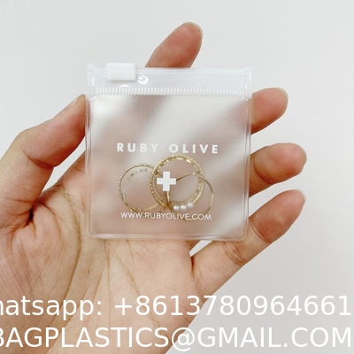 Wholesale Holographic Packing Bag Jewelry Pouch Custom Frosted Zipper Bag For Jewelry