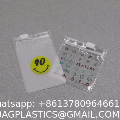 Wholesale Holographic Packing Bag Jewelry Pouch Custom Frosted Zipper Bag For Jewelry