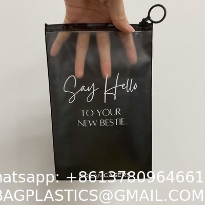 Phone Case Packing Pvc Zipper Bag Customized Logo Printing Plastic Bag Packaging Frosted Ziplock Bag