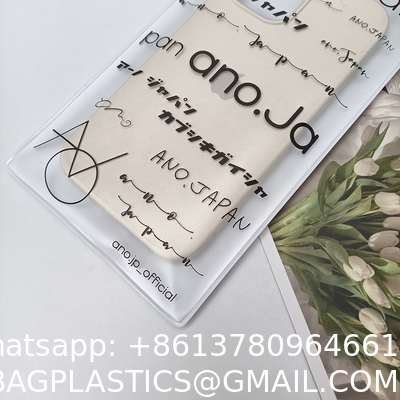 Phone Case Packing Pvc Zipper Bag Customized Logo Printing Plastic Bag Packaging Frosted Ziplock Bag
