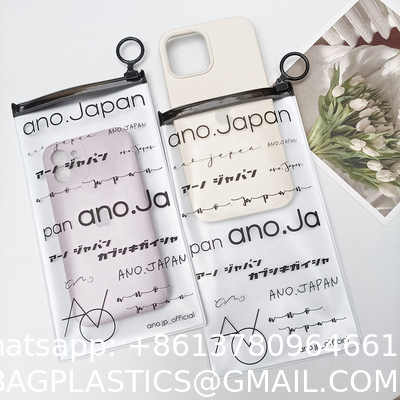 Phone Case Packing Pvc Zipper Bag Customized Logo Printing Plastic Bag Packaging Frosted Ziplock Bag
