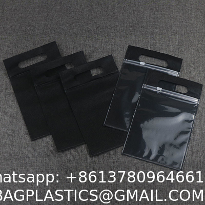 Custom Eco Friendly Zip Lock Bag, T Shirt Swimwear Plastic Clothing Zipper Bags Ziplock Bag With Handle For Clothes