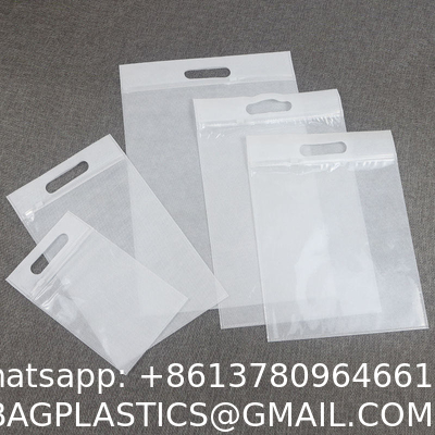Custom Eco Friendly Zip Lock Bag, T Shirt Swimwear Plastic Clothing Zipper Bags Ziplock Bag With Handle For Clothes