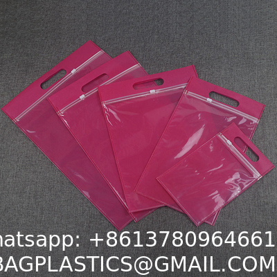 Custom Eco Friendly Zip Lock Bag, T Shirt Swimwear Plastic Clothing Zipper Bags Ziplock Bag With Handle For Clothes