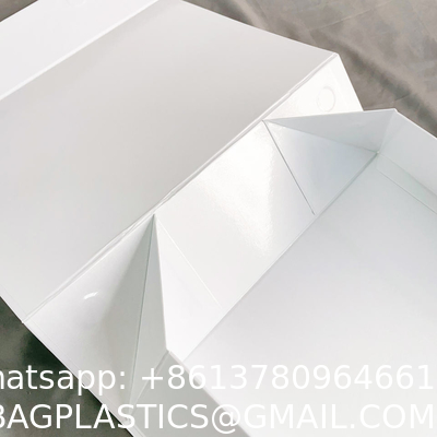 Custom Logo UV-Coating Black Magnetic Packaging Gift Box Flip Top Cardboard Eco Gift Packaging Box