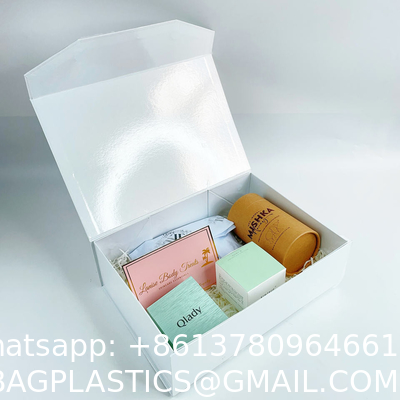 Custom Logo UV-Coating Black Magnetic Packaging Gift Box Flip Top Cardboard Eco Gift Packaging Box