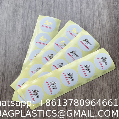 Waterproof Etiquetas Paper Thank You 'Stiker' Logo Printed Custom Private Packaging Label Sticker
