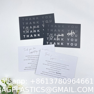 High Quality Custom Logo Printing Wig Jewelry Business Card Flyer Hang Tags Label Envelope Thank You Cards