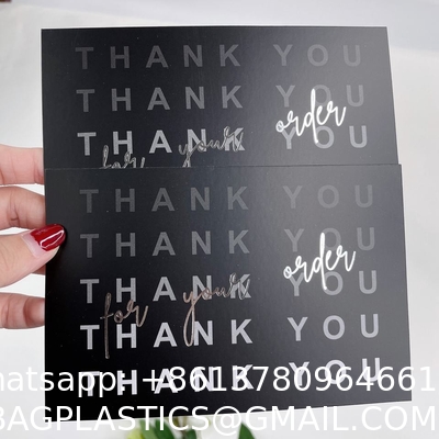 High Quality Custom Logo Printing Wig Jewelry Business Card Flyer Hang Tags Label Envelope Thank You Cards