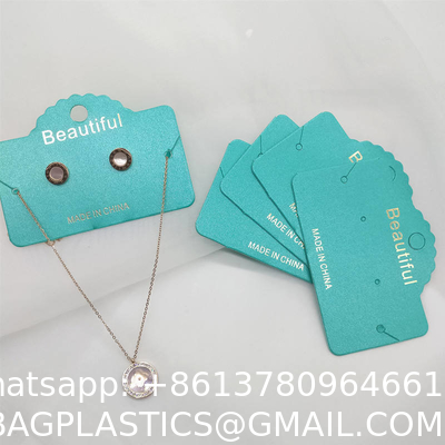 Wholesale Fancy Custom Earring Packaging Card,Earring Holder Card,Jewelry Private Waterproof Gold Foil Label Sticker
