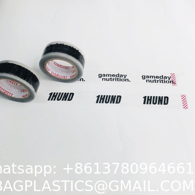 Private label, recyclable sustainable Custom Printed Clear Plastic Wrap Tapes With Logo Shipping Packaging Tape