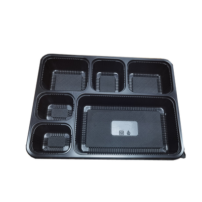 Hotsell Microwavable Custom 5 6 Compartment Bento Food Containers Take Away Disposable Plastic Lunch Bento Box