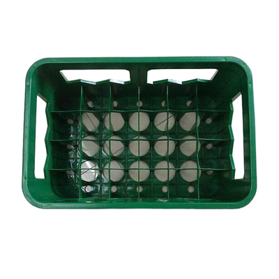 15-Bottle Plastic Soda Water And Beer Crate With 4-Side Handles Wholesale 12 15 20 24 40 Bottles Green Black Blue Red Stackable Turnover Storage Plastic Beer Crates