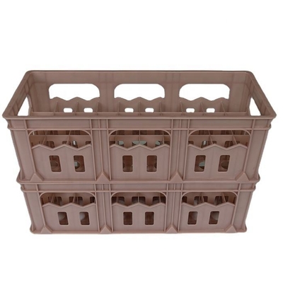 40 Bottle Extra Large Milk Crate Heavy Duty Dairy Crate Milk Bottles Crates Wine Bottles Crates Plastic Beer Carrier/Holder and Stackable Container