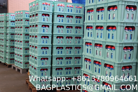 40 Bottle Extra Large Milk Crate Heavy Duty Dairy Crate Milk Bottles Crates Wine Bottles Crates Plastic Beer Carrier/Holder and Stackable Container
