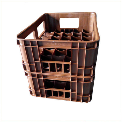24 Bottle, Customized Mesh Plastic Package Crate Glass Wine Juice Bottle Crate With Gard Storage Transport Boxes 24 Glass Beer Crate