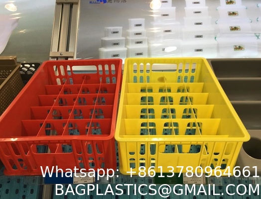 24 Bottle, Customized Mesh Plastic Package Crate Glass Wine Juice Bottle Crate With Gard Storage Transport Boxes 24 Glass Beer Crate