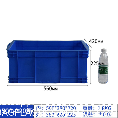Plastic Storage Euro Logistics Box Stackable Design Lidded Covered Lidded Covered Rectangular Euro Size High Performance Esd Stackable Plastic Storage Boxes Box Wholesale For Industrial Storage