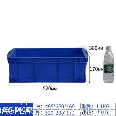 Plastic Storage Euro Logistics Box Stackable Design Lidded Covered Lidded Covered Rectangular Euro Size High Performance Esd Stackable Plastic Storage Boxes Box Wholesale For Industrial Storage