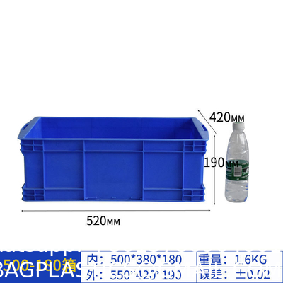 Plastic Storage Euro Logistics Box Stackable Design Lidded Covered Lidded Covered Rectangular Euro Size High Performance Esd Stackable Plastic Storage Boxes Box Wholesale For Industrial Storage