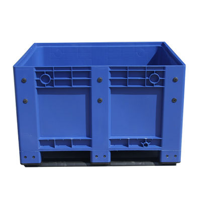 Big Plastic Crates Heavy Duty Bulk Storage Containers Large Collapsible Pallet Box Recyclable Bulk Cargo Storage Foldable Pallet Box Industrial Commercial Stackable Plastic Pallet Box