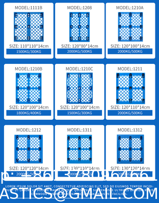 Cheap Durable Plastic Pallet Nestable Light Duty Nine Feets Single Sided Grid Used Recycled Plastic Pallet For Sale
