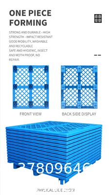 Cheap Durable Plastic Pallet Nestable Light Duty Nine Feets Single Sided Grid Used Recycled Plastic Pallet For Sale