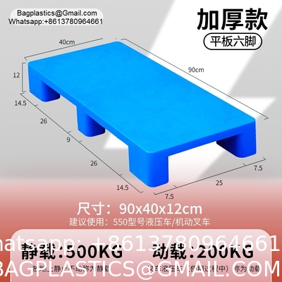 Plastic Pallets Factory Direct Sale EPAL Size Stackable HDPE Grid Nine Feet Durable With Low Price Bulk China Flat Top 1200 X 1000 mm Export Use Plastic Pallet