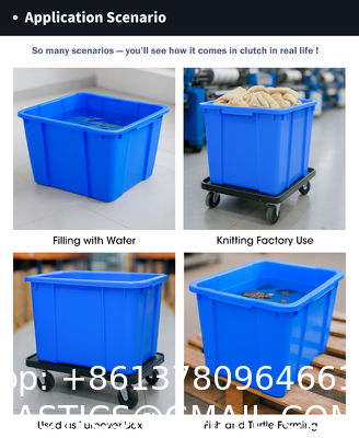 90l 120l 160l 200l 300l 400l Rectangular Nesting Poly Water Storage Tank Lightweight Injection Molded Plastic Express Storage Boxes Low Price Crates for Warehousing