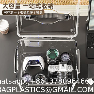 Household Multifunction Large Stackable Clothes Clear Transparent PP Container Box Plastic Storage Boxes Bins With Lid Wheels