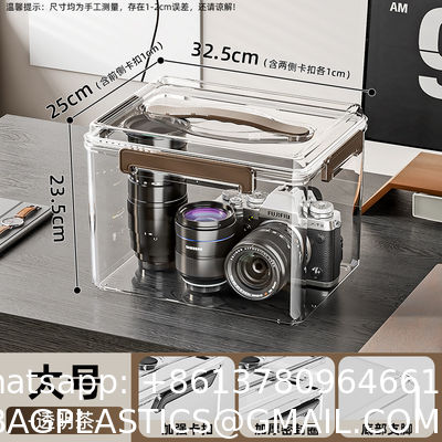 Household Multifunction Large Stackable Clothes Clear Transparent PP Container Box Plastic Storage Boxes Bins With Lid Wheels