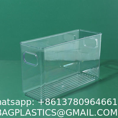 Clear Stackable Storage Bins With Lids, Large Plastic Containers With Handle For Pantry Organizer And Storage,Perfect For Bathroom,Cabinet,Kitchen,Fridge,Closet Organization