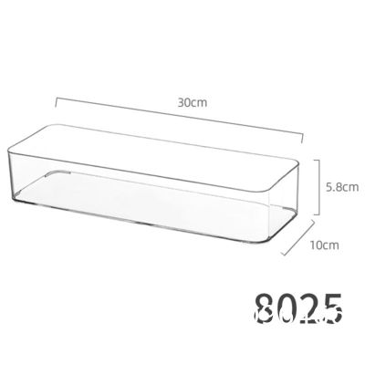 Stackable Refrigerator Organizer Bins Clear Kitchen Organizer Container Bins With Handles Plastic Bags For Pantry, Cabinets, Shelves, Drawer, Freezer - Food Safe