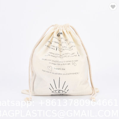 Personalized Colorful Small Muslin Cotton Fabric Bag Drawstring Pouch Wholesale Sublimation Cotton Tote Bags With Custom Printed Logo Shopper Bag Reusable Zipper Canvas Shopping Bags