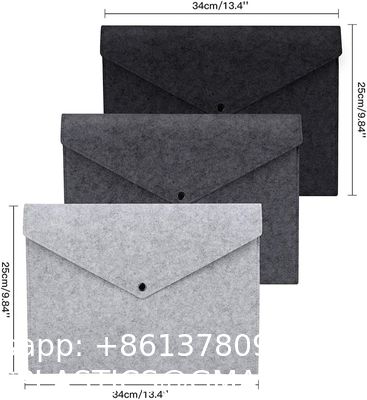 File Folders- Felt Folder Expanding File Folder Paper Envelope A4 Folders With Lanyard Felt file bag simple office data file bag storage bag storage bag student stationery bag folder