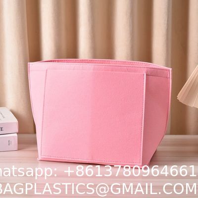 Purse Organizer Insert For Handbags & Base Shaper Set, Felt Organizer Insert Large Tote, Bag Organizer With Zipper Sizes, Fit Speedy Neverfull MM City And More