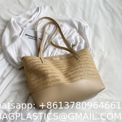 Raffia Crochet Straw Bags, Straw Bag, Crochet Bag,  Mesh Beach Bag, Crochet Purse, Raffia Tote Women Bag, Raffia Bag,  Crochet Tote, Straw Tote Bag, Handmade Bag, Summer Bag, Beach Bag,