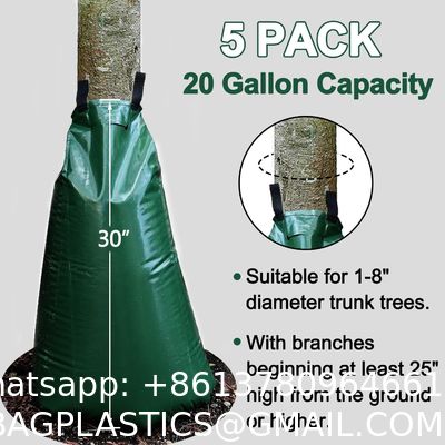 Tree Watering Bags Slow Release - Tree Watering Ring With 5L Automatic Rainwater Collection And Tree Watering System - Tree Drip Irrigation, Slow Release
